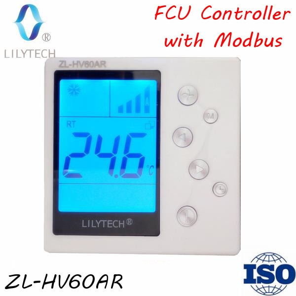 ZL-HV60AR, Modubs FCU controller, RS485 Thermostat, Modbus Thermostat, Fan Coil Unit controller, fcu thermostat rs485, Lilytech