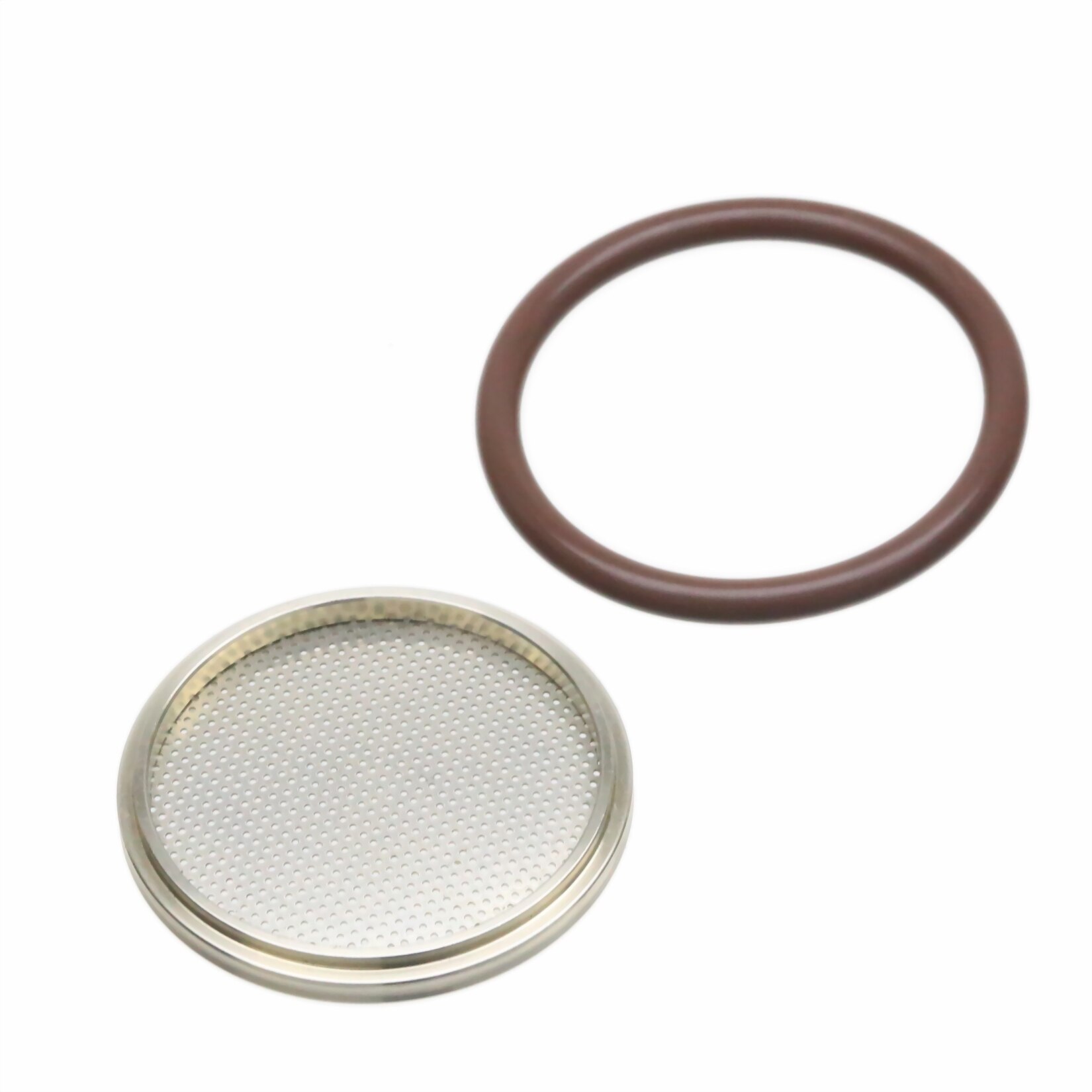 ISO-KF50 Nw/KF-50 Vacuüm Flens Montage SS304 Centreren + Fkm O-Ring Met Screen Plaat Rvs 304