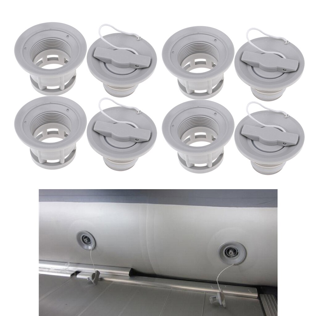 4 szt. 6 otworów kajak ponton śruba wpuszczana uszczelka zawór powietrza z nakrętką