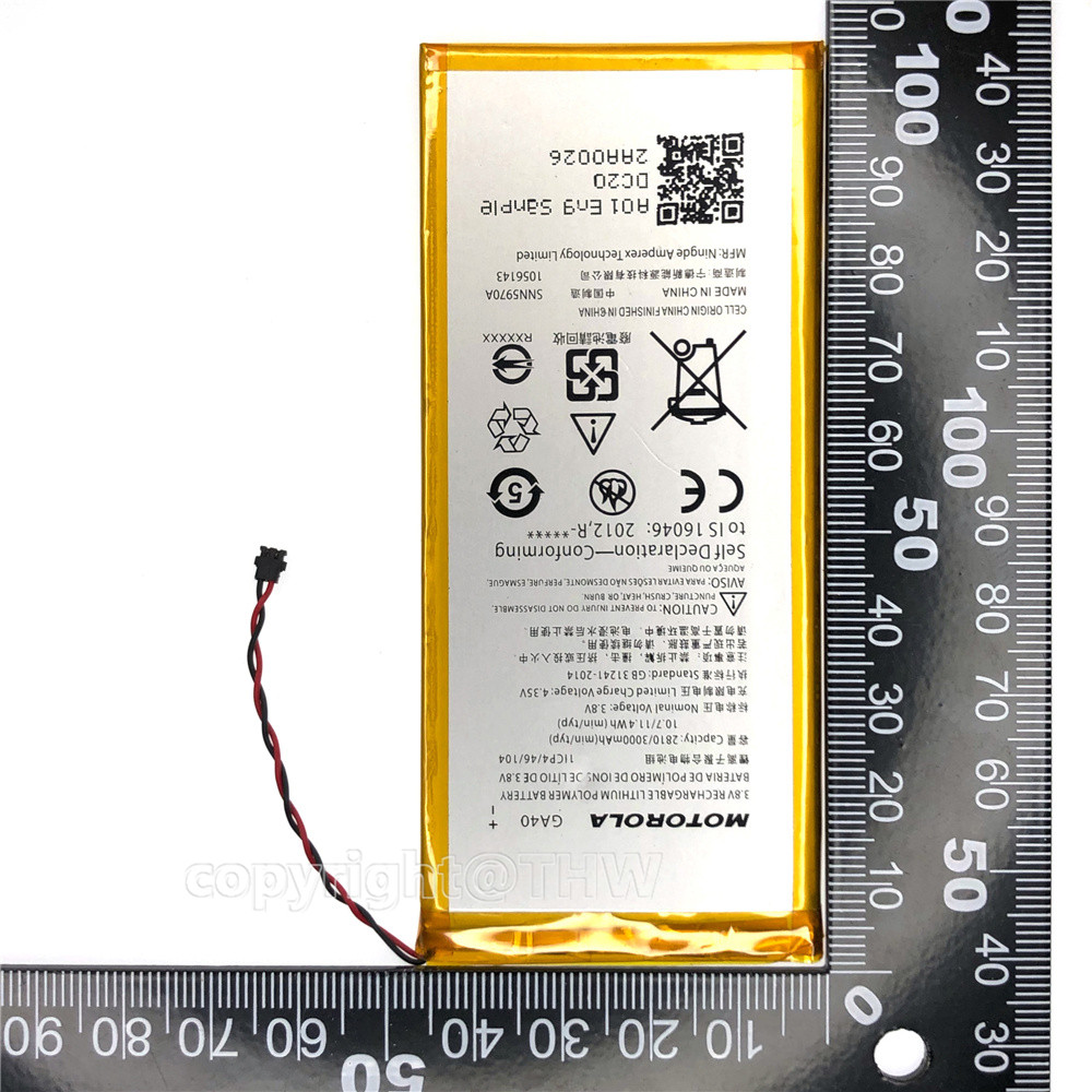 Batterie 100% authentique GA40 de 3000mAh pour Motorola Moto G4 /G4 Plus XT1625 XT1622 XT1644 XT1643 SNN5970A