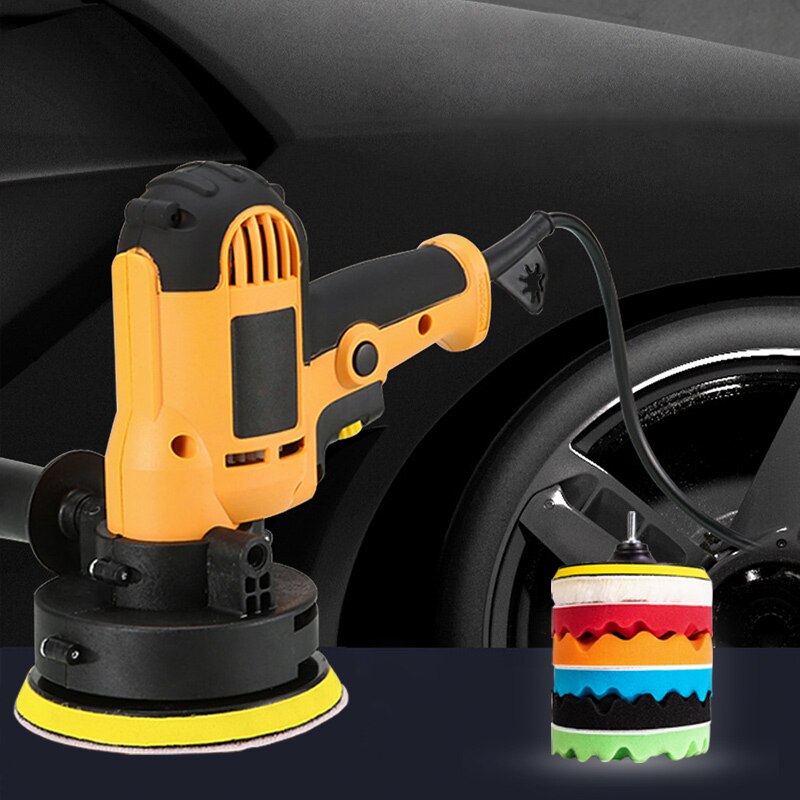 Máquina pulidora de coche de 5 pulgadas y 125mm, pulidora automática de doble acción orbital, Kit de pulido de lijadora de velocidad Variable, herramientas y máquina de encerado de coche