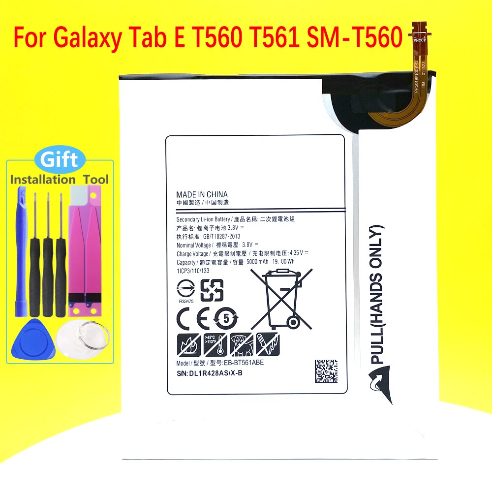 Tablette Samsung Galaxy Tab E T560 T561 EB-BT561ABE, EB-BT561ABA, batterie d&#39;origine, nouveauté, SM-T560