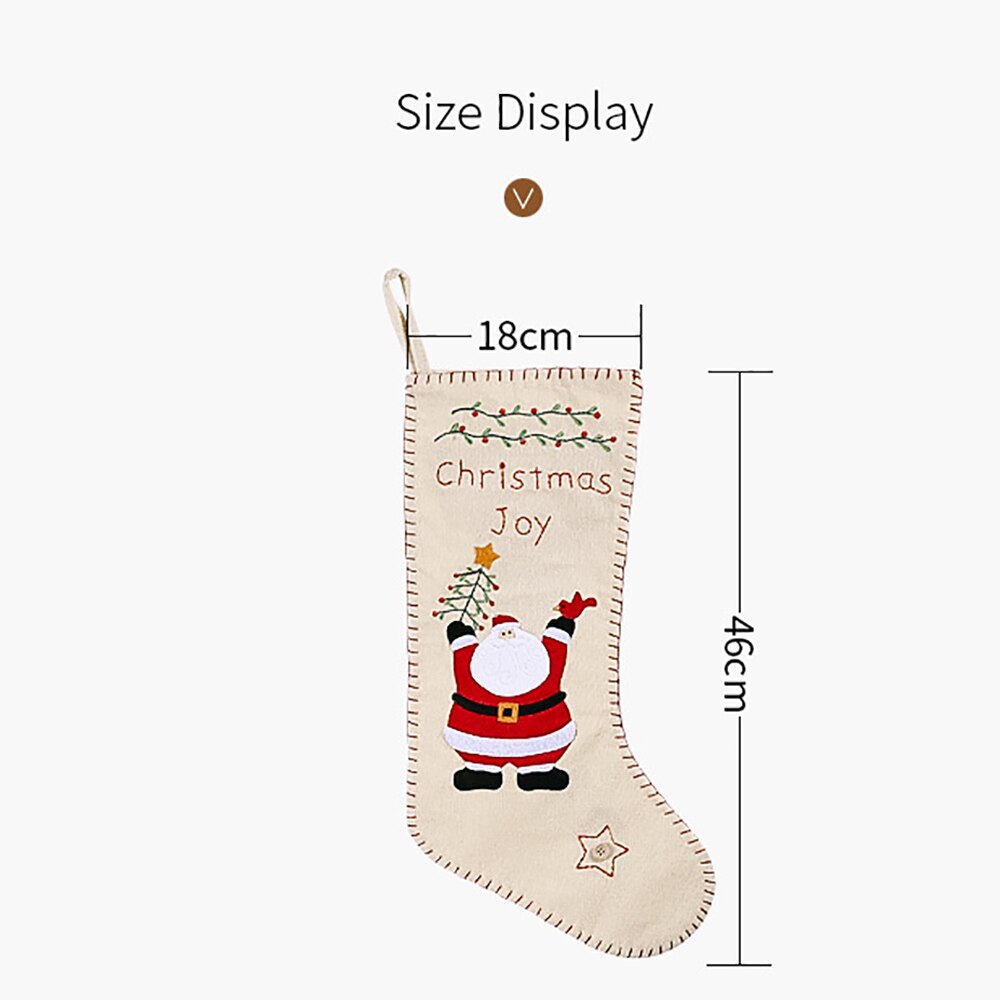 Kerst Kous Sack Xmas Candy Bag Kerst Decoraties Voor Thuis Sok Xmas Tree Decor Hanger Kids Jaar