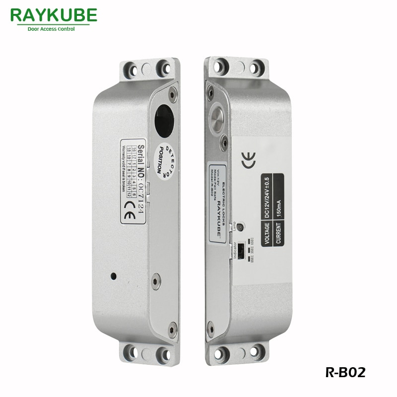 RAYKUBE Electric Mortise Lock For Door Access Control System Electric Bolt Lock R-B02