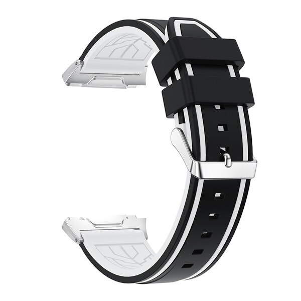 Soft Silicone Two-tone watchband for Fitbit Ionic strap Replacement personality Sport Adjustable Watch Bands Bracelet Bangle: C