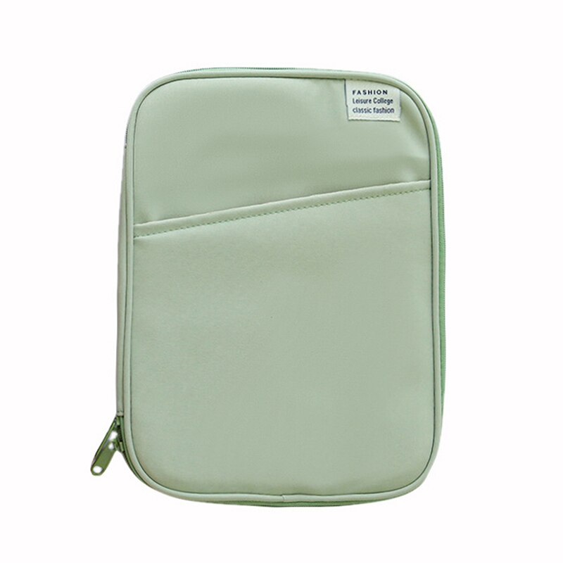 Mode Multi-layer Laptop Tablet Liner Tas Voor Ipad Pro 11 12.9 Inch Shockproof Beschermhoes Draagbare 13 Inch opslag Pouch: green  large