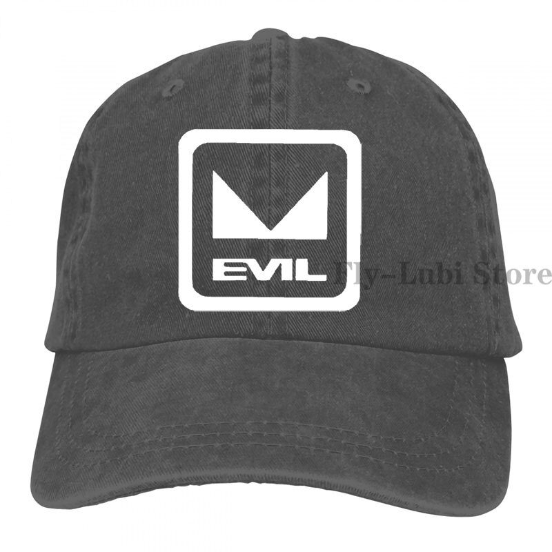 Evil Bikes Baseball cap men women Trucker Hats adjustable cap: 2-Black