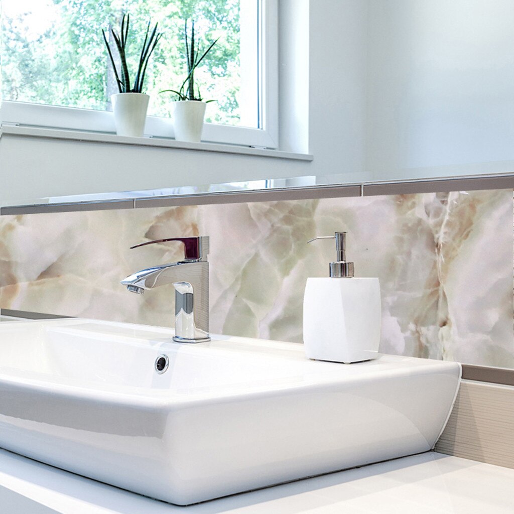 Effect Counter Top Contact Paper Vinyl Self Adhesive Decor Wallpaper wall sticker For Bathroom Livingroom European Wallpaper