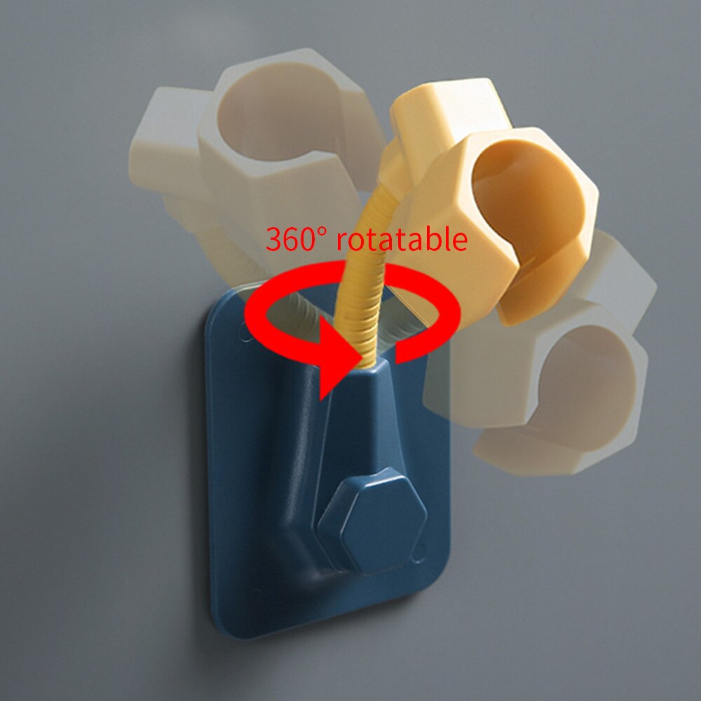 Punch-free shower bracket fixed frame base shower nozzle hanging seat rain shower head bathroom shower accessories