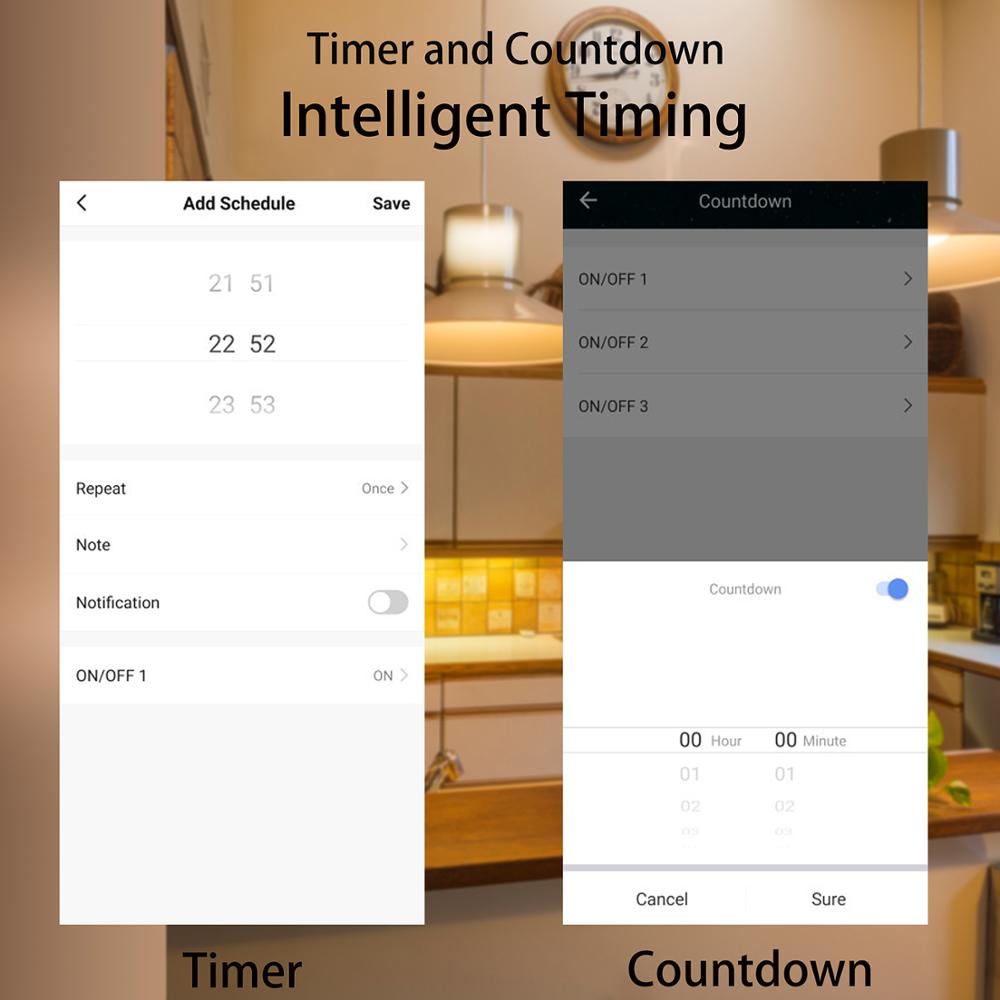Tuya zigbee smart switch 1/2/3 gang smart home automation control kompatibel med alexa google home assistant