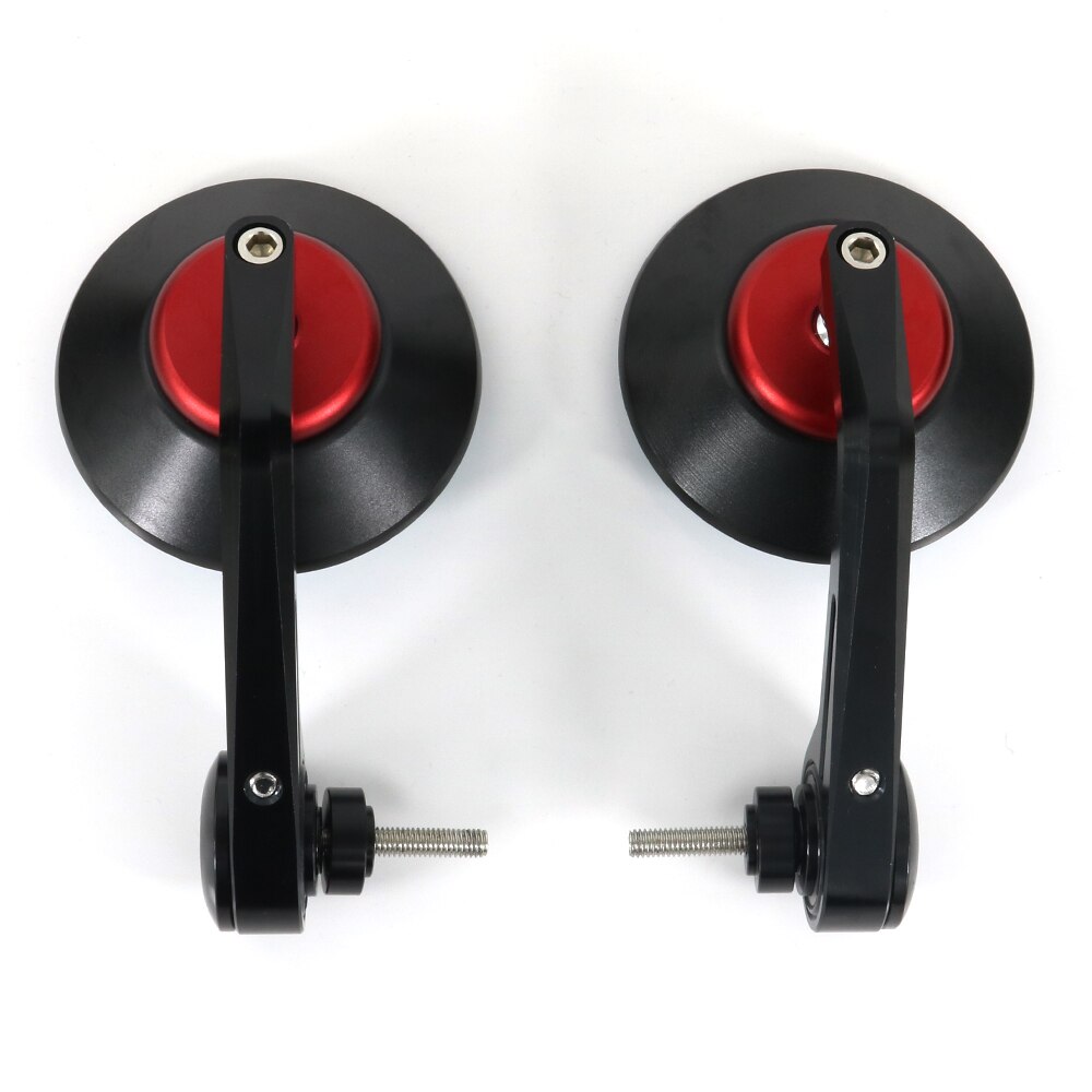Fit For Triumph Thruxton 900 2004 7/8" 22mm Motorcycle Universal Bar End Mirrors Handle Bar Rearview Side Mirror: red