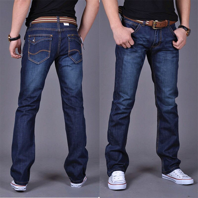 Mænds jeans jeans til unge mænd mænd bukser afslappet slanke billige straight herre ripped jeans: 28