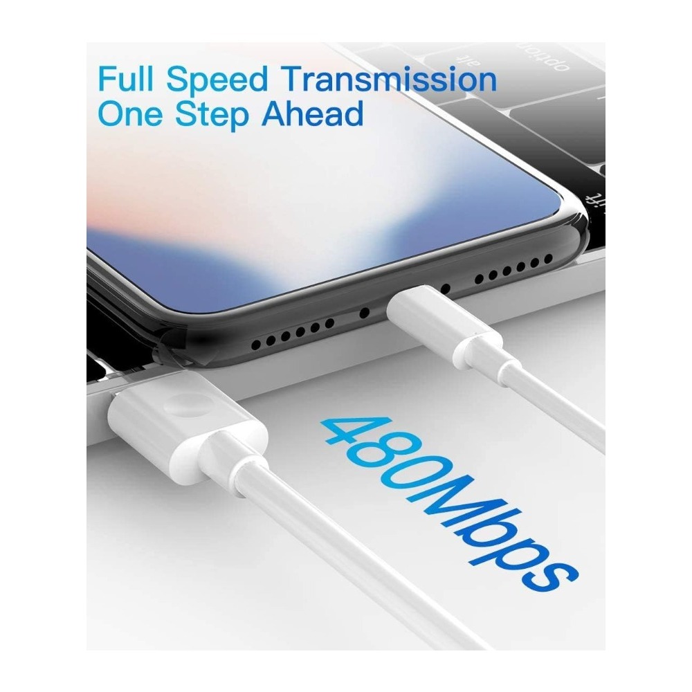 3 Pack iPhone Charger Cable, 1m, 2m, 3m, MFi Certified, Lightning Cable, Fast Charging for iPhone 13 12 11 Pro XS Max XR X 8 7