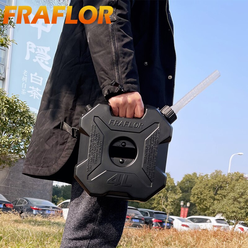 4 Liters Gas Can Spare Oil Fuel Tank For BMW ATV Motorcycle Tail box Side Box Jerrycan Gasoline Petrol Bucket Container Oil Drum