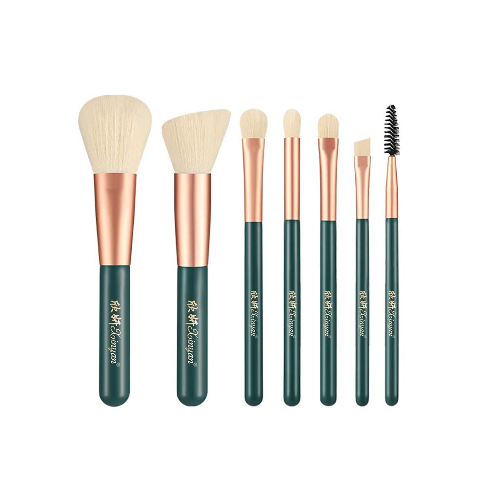 Xinyan øyenskygge makeup børste sett grønn foundation blending eyeliner øyenvippe øye oem skjønnhetsverktøy sett de brochas maquillaje: Grønn