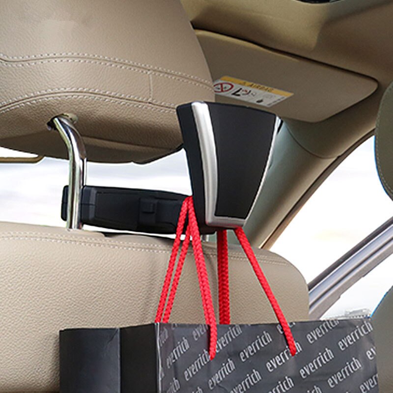 Perchero para coche, colgador trasero para silla, perchero Interior para coche, perchero para asiento de coche ABS, colgador de ropa para Clip trasero, colgador interior para coche