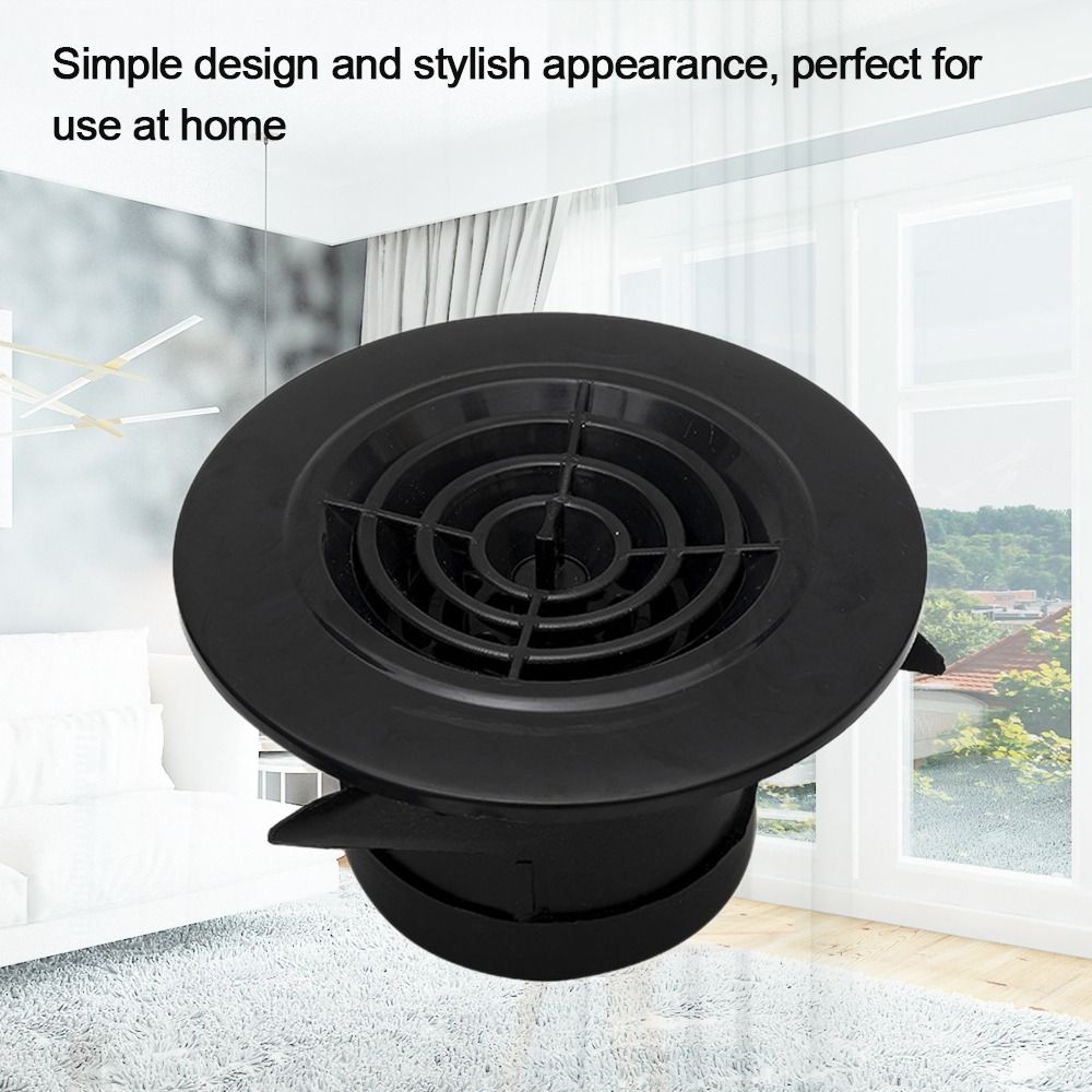 75/100/150Mm Zwarte Ventilatieopeningen Afdekking Airconditioning Levert Ventilatieroosters Rond Anti-Vogel Rat Extract Kleprooster