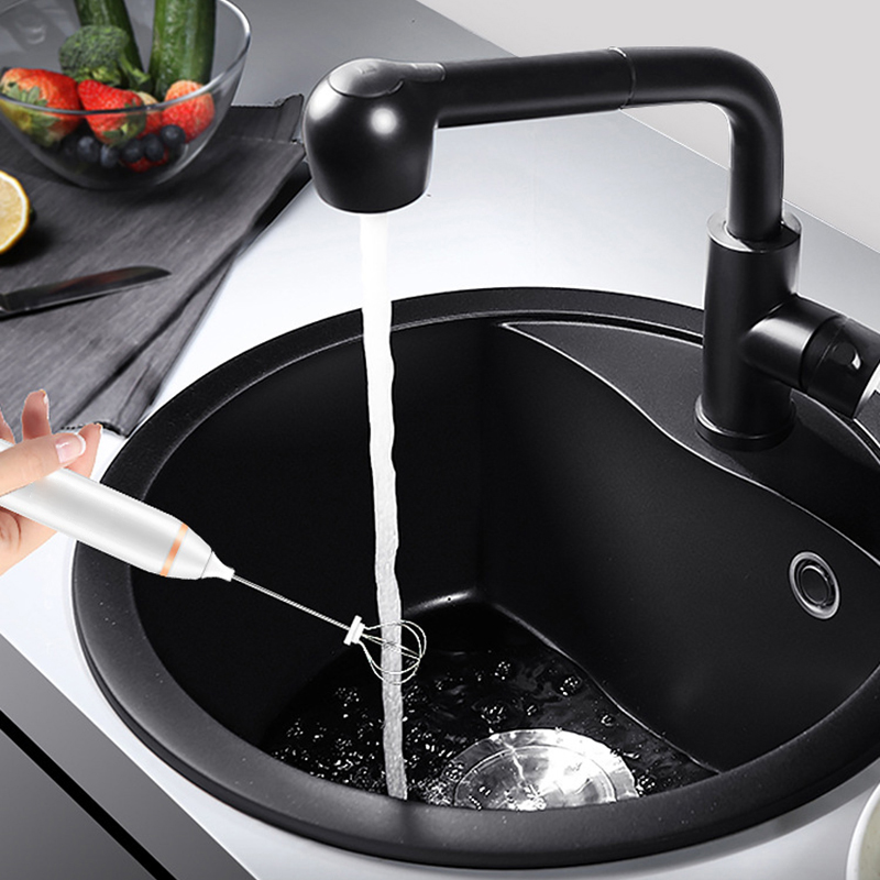 Kbxstart Draagbare Elektrische Melkopschuimer Mini Handheld Automatische Melkschuimers Voor Cappuccino Eiklopper Keuken Gereedschap