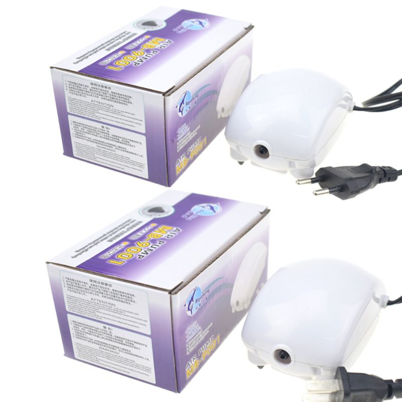 Ultra-stille aquarium luchtpomp aquarium zuurstofverhogende pomp us/eu stekker specificatie compressie schokabsorptie