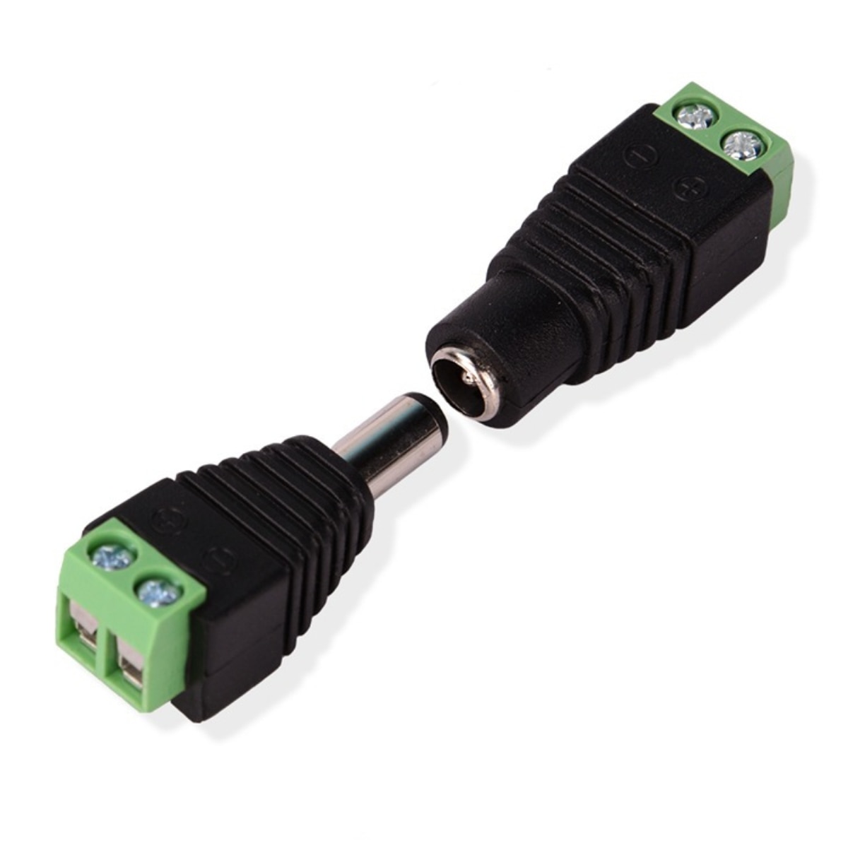 CLAITE 5.5*2.1mm DC Power Man Vrouw Plug Jack Adapter Connector voor CCTV LED 5050 3528 5630 Strip licht