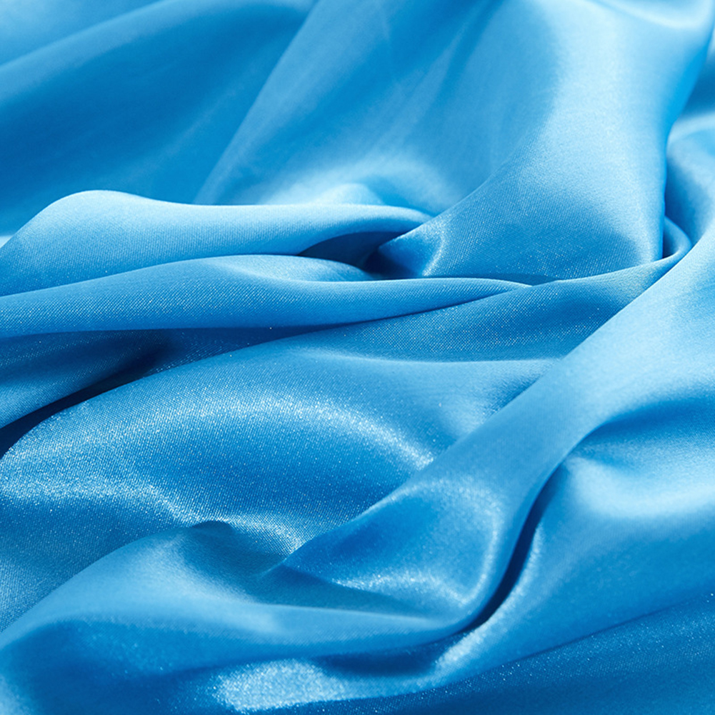 Funda de almohada de satén de poliéster suave, cubierta protectora de tela de color sólido, luz Invisible, decoración del hogar