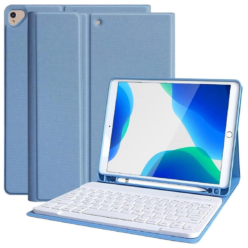 Für iPad 5. 6. Generation 9,7 Zoll Hülle mit Tastatur, abnehmbare kabellose Tastatur + Tablet-Abdeckung iPad Air 1 2 9,7 Pro 9,7 Funda