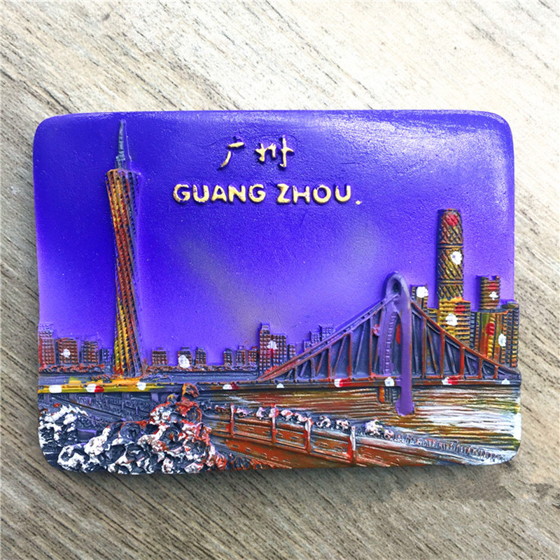 Guangzhou China Fridge Magnet Tourist Souvenirs Home Decoration