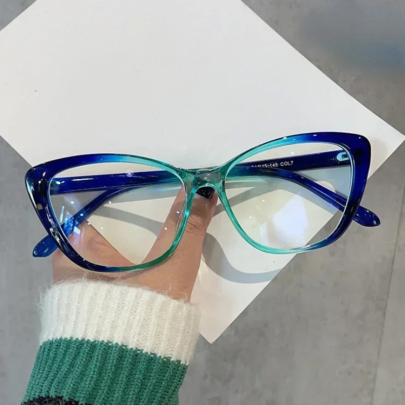 Katze Auge Presbyopie-Brille für Damen und Herren, ultraleichte Fernsichtbrille, modische verschreibungspflichtige Lesebrille, Dioptrien 1,0 bis +4