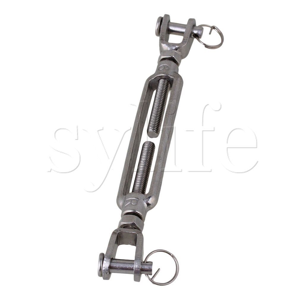 M6 European Style U&amp;U Turnbuckle Wire Rope Tension 304 Stainless Steel