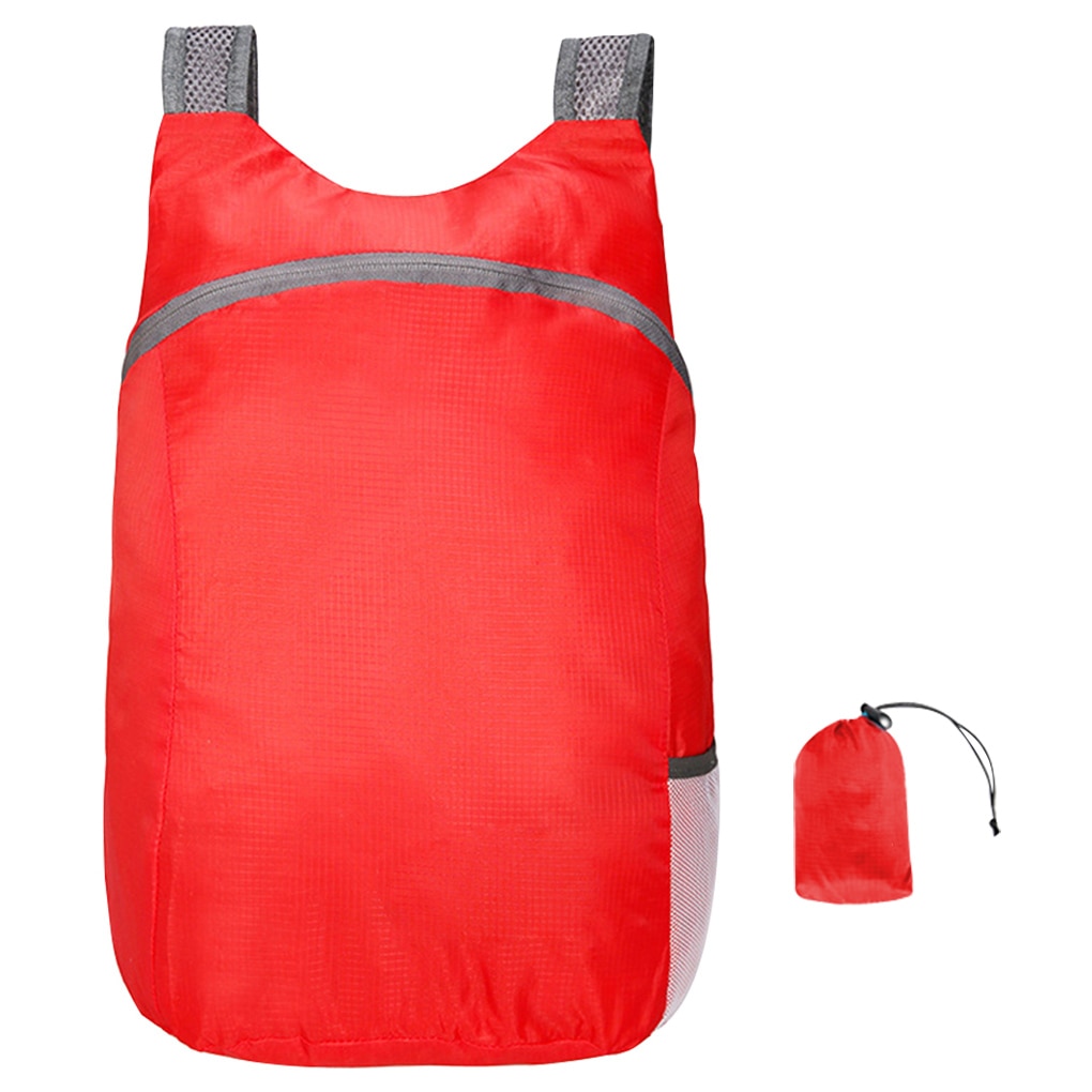 Super Lightweight Packable Backpack Foldable ultralight Outdoor Folding Handy Travel Daypack Bag nano daypack for men women: Red
