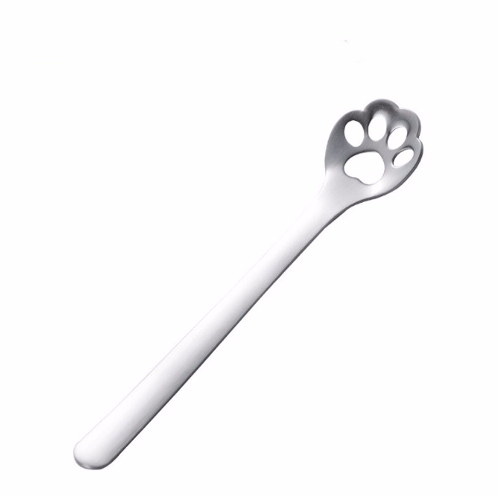 Goud Kat Klauw Mini Creatieve Koffie Roestvrij Stalen Lepel Dessert Snoep Thee Lepel Drinken Servies Keuken Gadget: 2