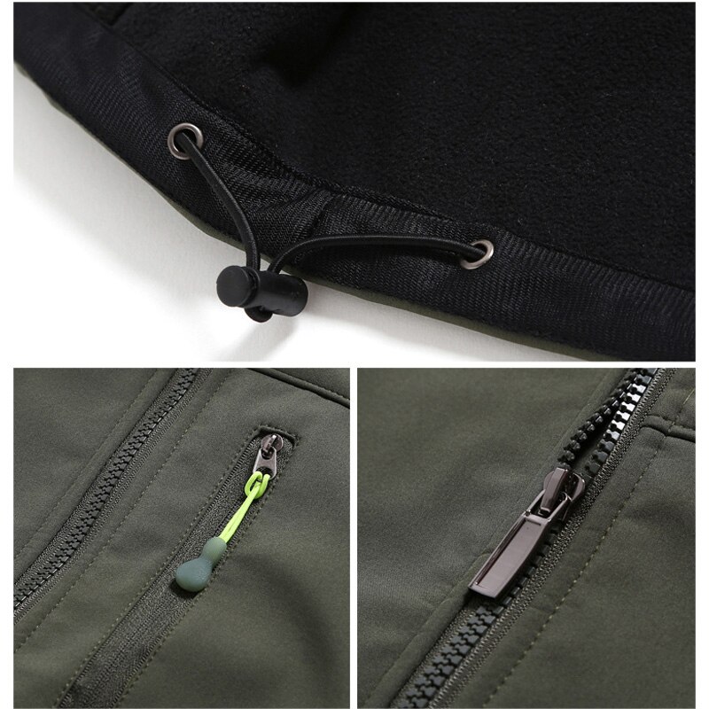 Wasserdicht Vlies Futter Männer Frühling der Softshell Weste draussen Wandern Camping Wandern Angeln Warme Ärmellose Jacken Panzer Spitzen