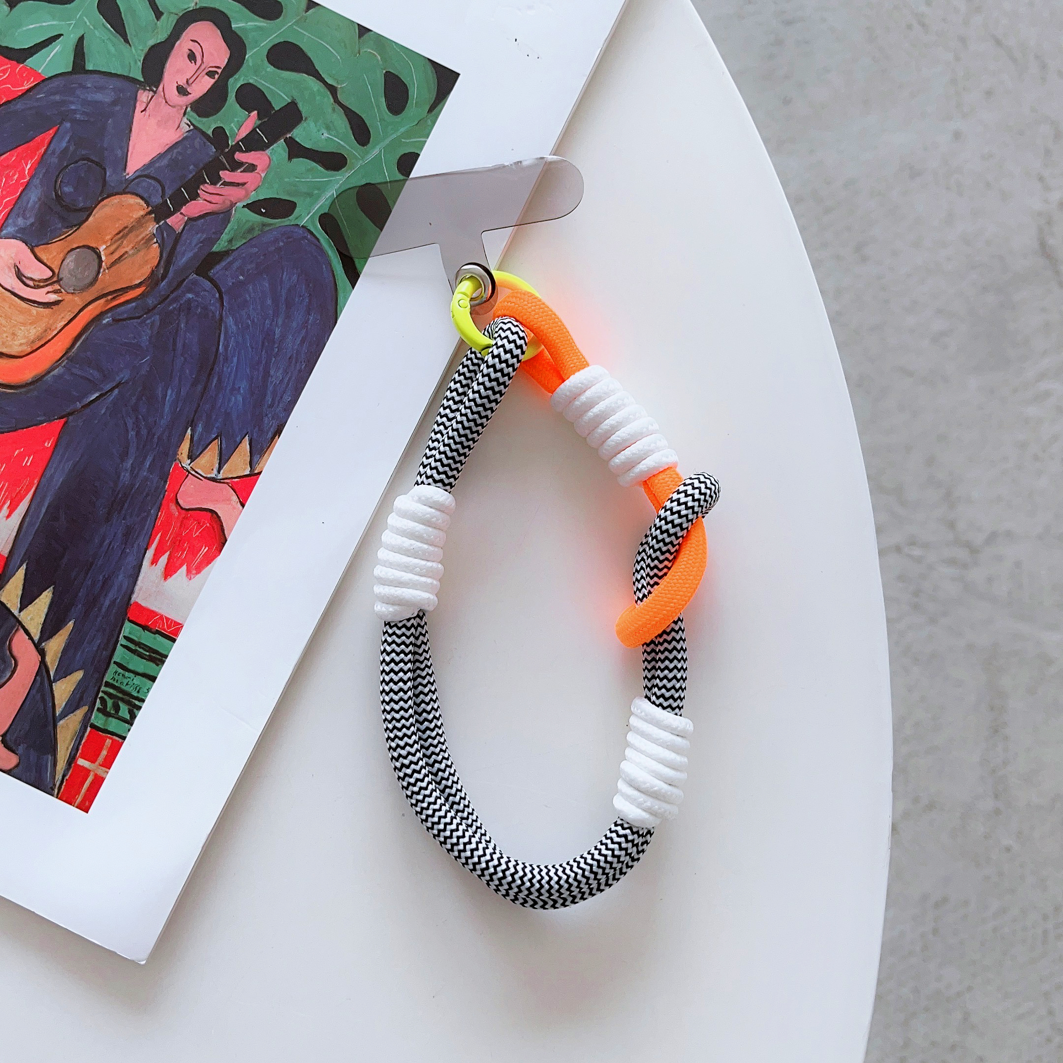 Mobile Phone Lanyard Wrist Strap Anti Rope Mobile Phone Pendant Decoration Multi-Purpose Lanyard: Piano Black