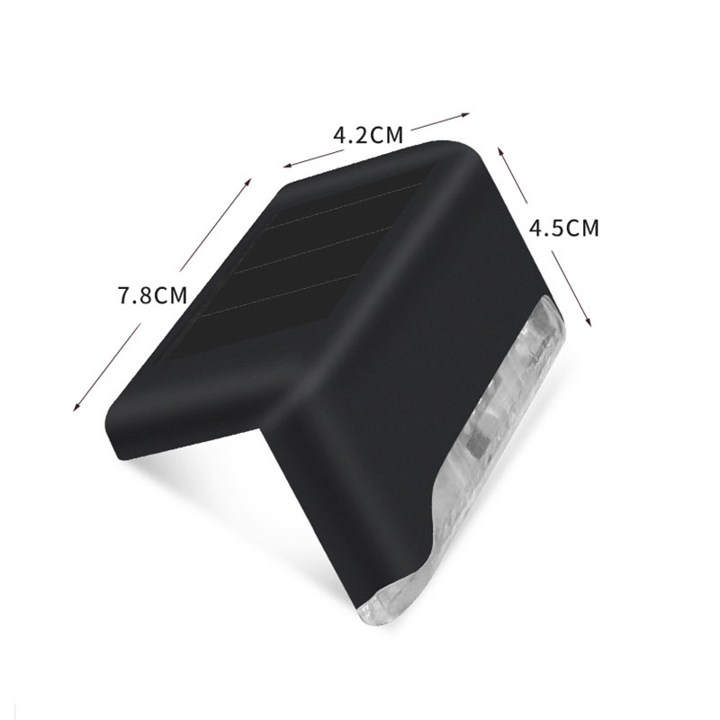4Pcs Solar Deck LED Licht Outdoor Schritt Wasserdichte Lampe Für Zaun Durch Pathway Treppen Hof Auffahrt Hof Terrasse garten Dekor