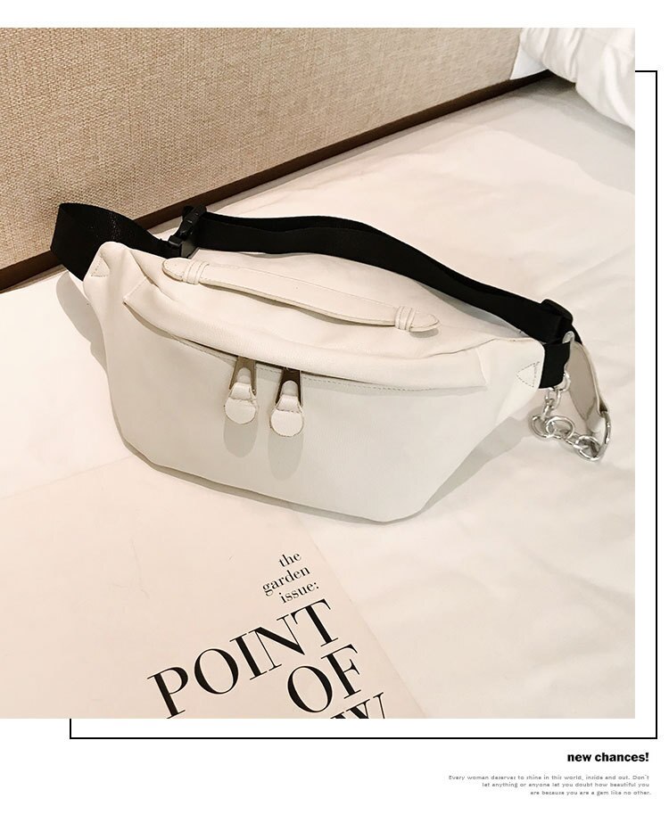 Riem Tas Voor Wome Pu Bbg Voor Vrouwen Mobiele Telefoon Taille Sporttas: white