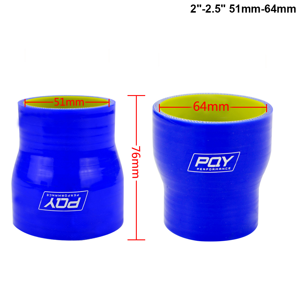 1 Ensemble Tuyau Voiture Bleu Noir 45° 51Mm/2.01" Id 102Mm/4