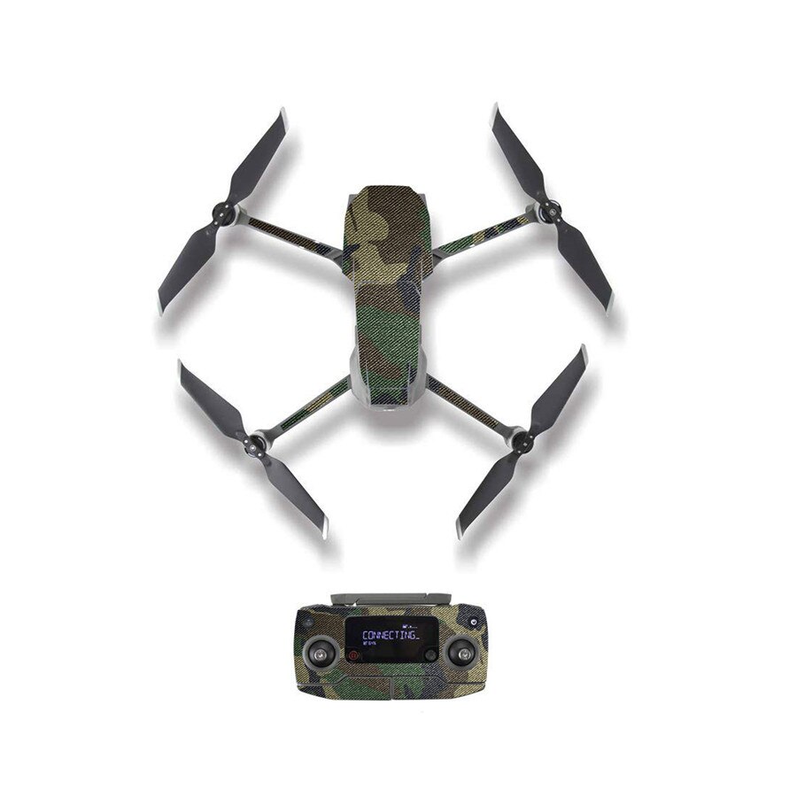 Pegatina de piel con estilo de camuflaje mosaico para DJI Mavic 2 Pro y Zoom, película de protección de batería para control remoto de cuerpo de Dron, M20107: Style 11