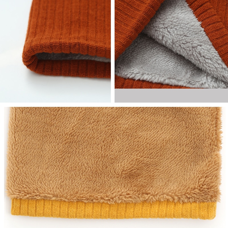Strik kvinder ring hals tørklæde vinter varm tyk pels bandana bomuld cykel tørklæder unisex mænd cashmere krave wraps