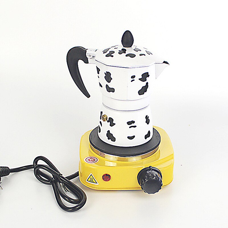 Cafetera de aluminio Moka Octangle para Mocha, café negro, café italiano, práctico, fácil de limpiar