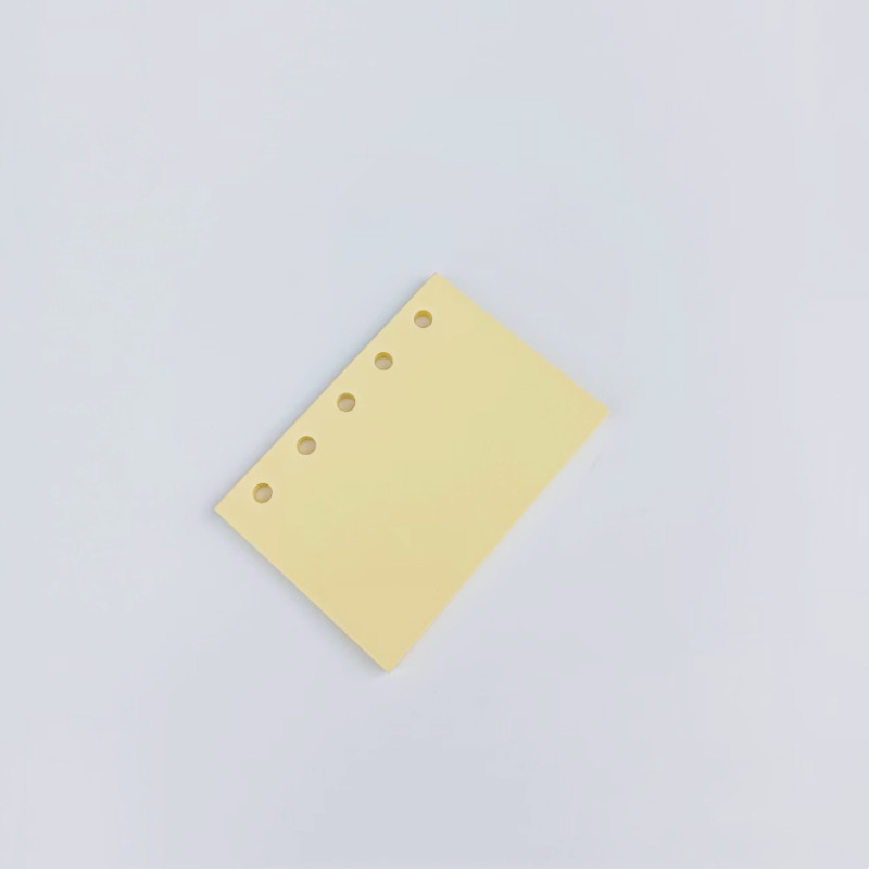 M5 5 Holes 50Shhets Colorful Loose Leaf Notebook Refill Spiral Binder Inner Page To Do Line Dot Grid Inside Paper Stationery: WHITE