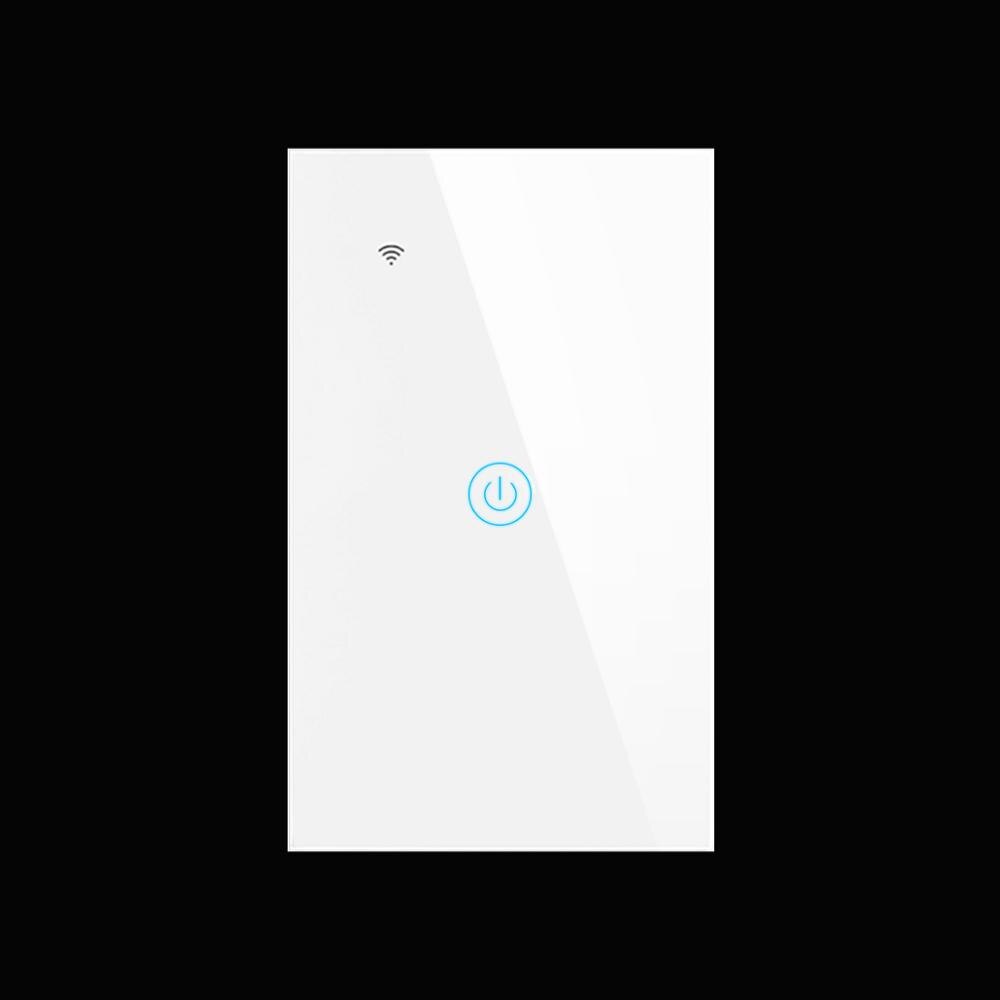 Smart Home LED light Switch Touch Panel Voice Control WIFI Apple Homekit Switch DIY Home Wall Switch: 1 Gange US Switch