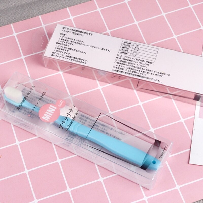 Ultra-feine Zahnbürste Weiche Mikro-Nano Manuelle Zahnbürsten Dünne Kleine Kopf Zahnbürste mit 20000 Borsten für Zerbrechlich Zahnfleisch erwachsene