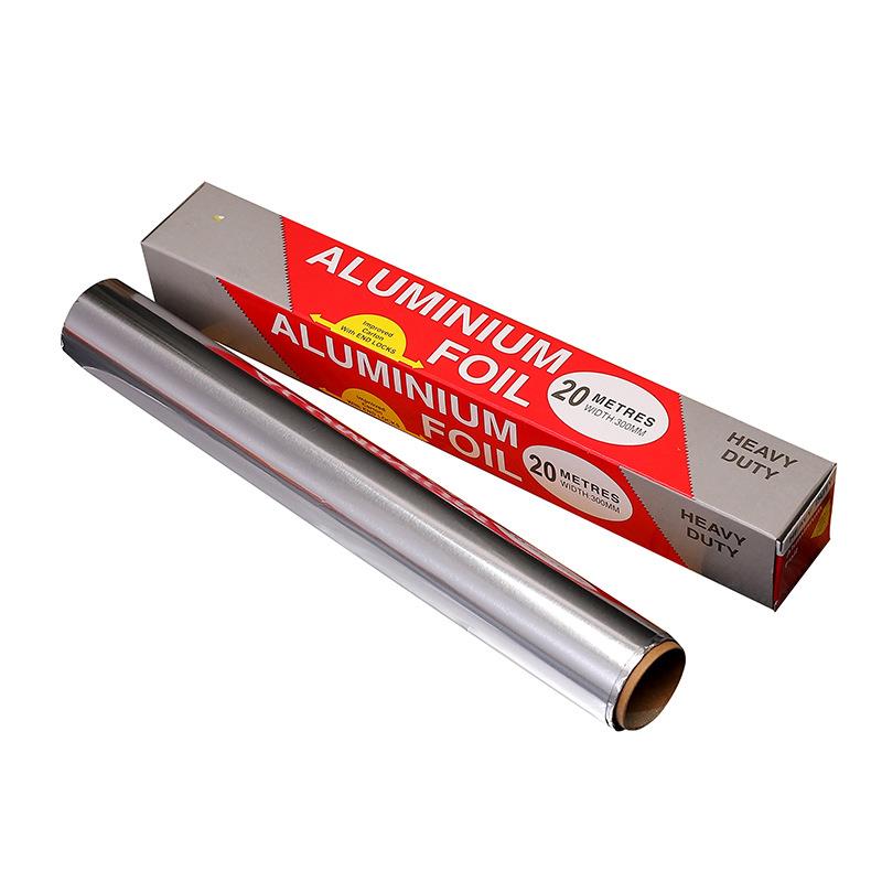 Feuille d&#39;aluminium antiadhésive pour BBQ, 20m, résistant à la chaleur, feuille d&#39;étain, tapis de cuisson pour BBQ, accessoires: Default Title