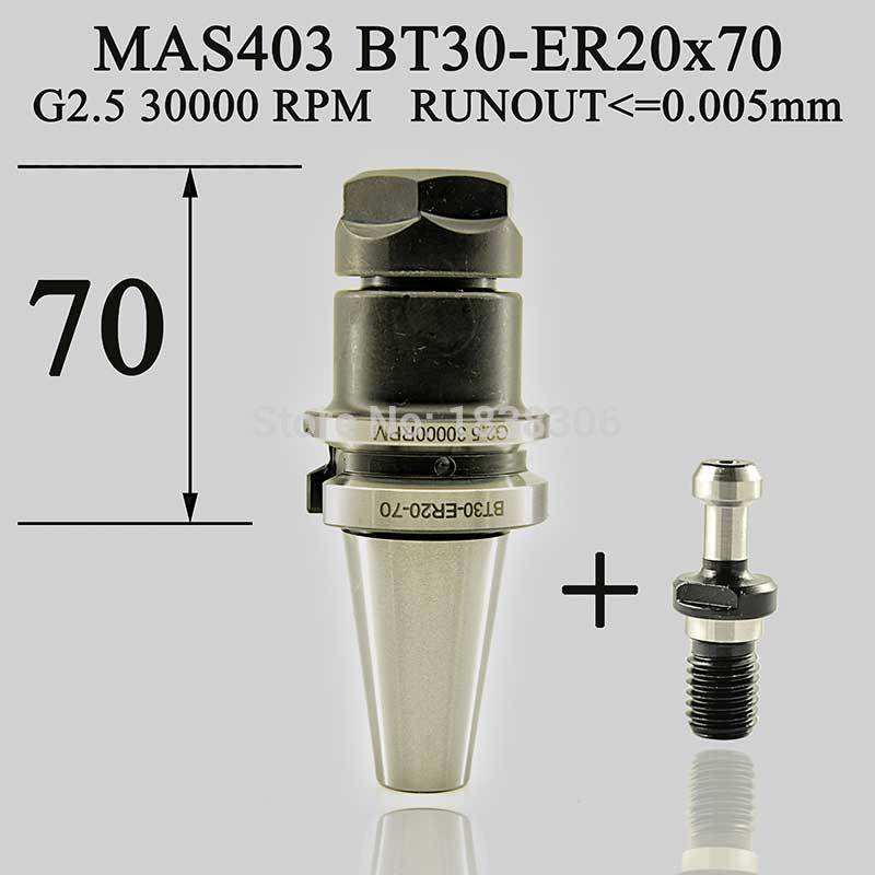BT30 ER20 CNC machine BT 30 ER 20 Tool holder Drill chuck cutting tools 1pcs G2.5 Hign speed precision collet holders