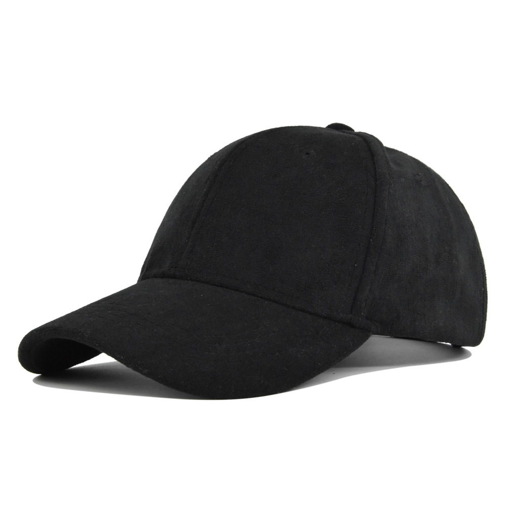 Gorras de béisbol de gamuza Unisex a la para mujeres y hombres, gorras de sol informales de Color sólido para otoño y exteriores, gorras Snapback ajustables cálidas para invierno: Blanco