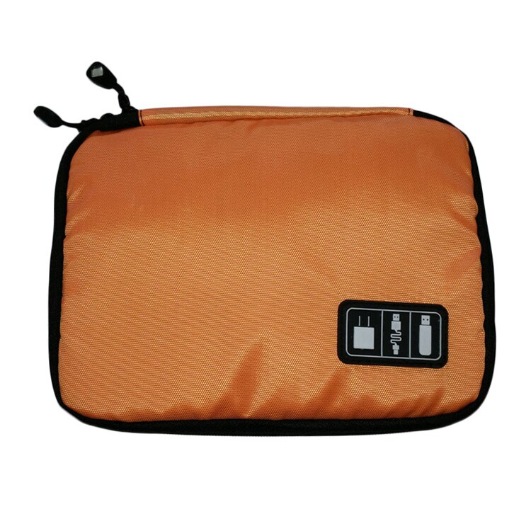 UTHAI T47 HDD Kabel Lagerung Tasche Reise Handy, Mobiltelefon Festplatte U Disk Organisation Paket Kopfhörer SSD Ladegerät Protable Lagerung Kasten: T47-Orange