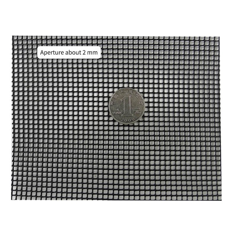 Plastic Bloempot Gat Mesh Pad Ademende Pakking Multifunctionele Voorkomen Bodem Verlies Bonsai Pot Bodem Rooster Mat Lekvrije zwart