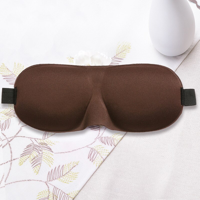 3d sömnmask sovande ögonmask ögonskugga lock skugga ögonlapp kvinnor män mjuk bärbar ögonbindel resa ögonlapp ögonvårdsverktyg: Kaffe