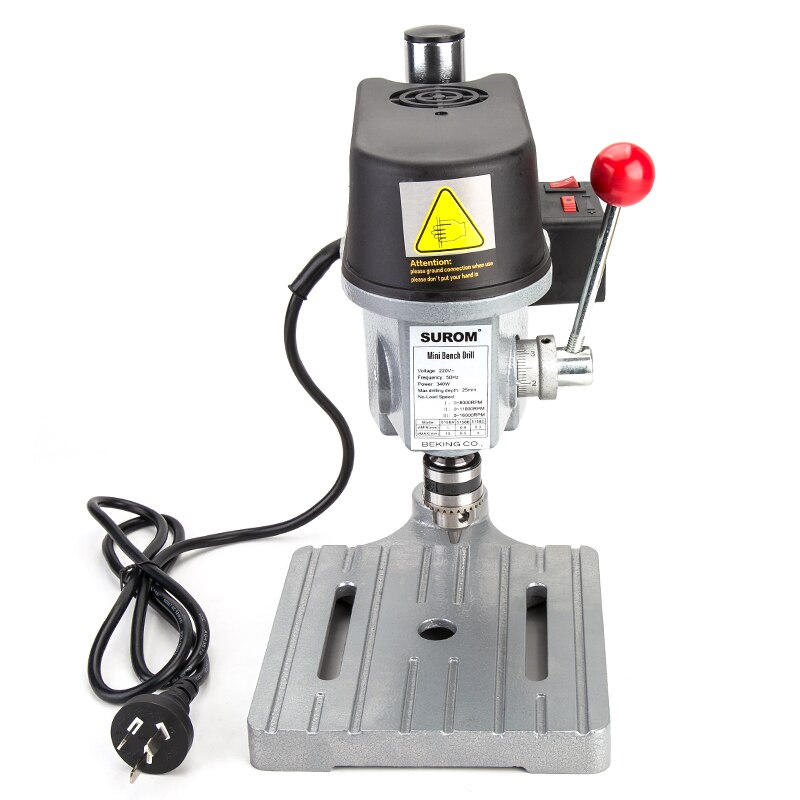 0.6mm - 6.5mm High-accuracy Mini Rotary Drill Press Bench Tools 340W 220V