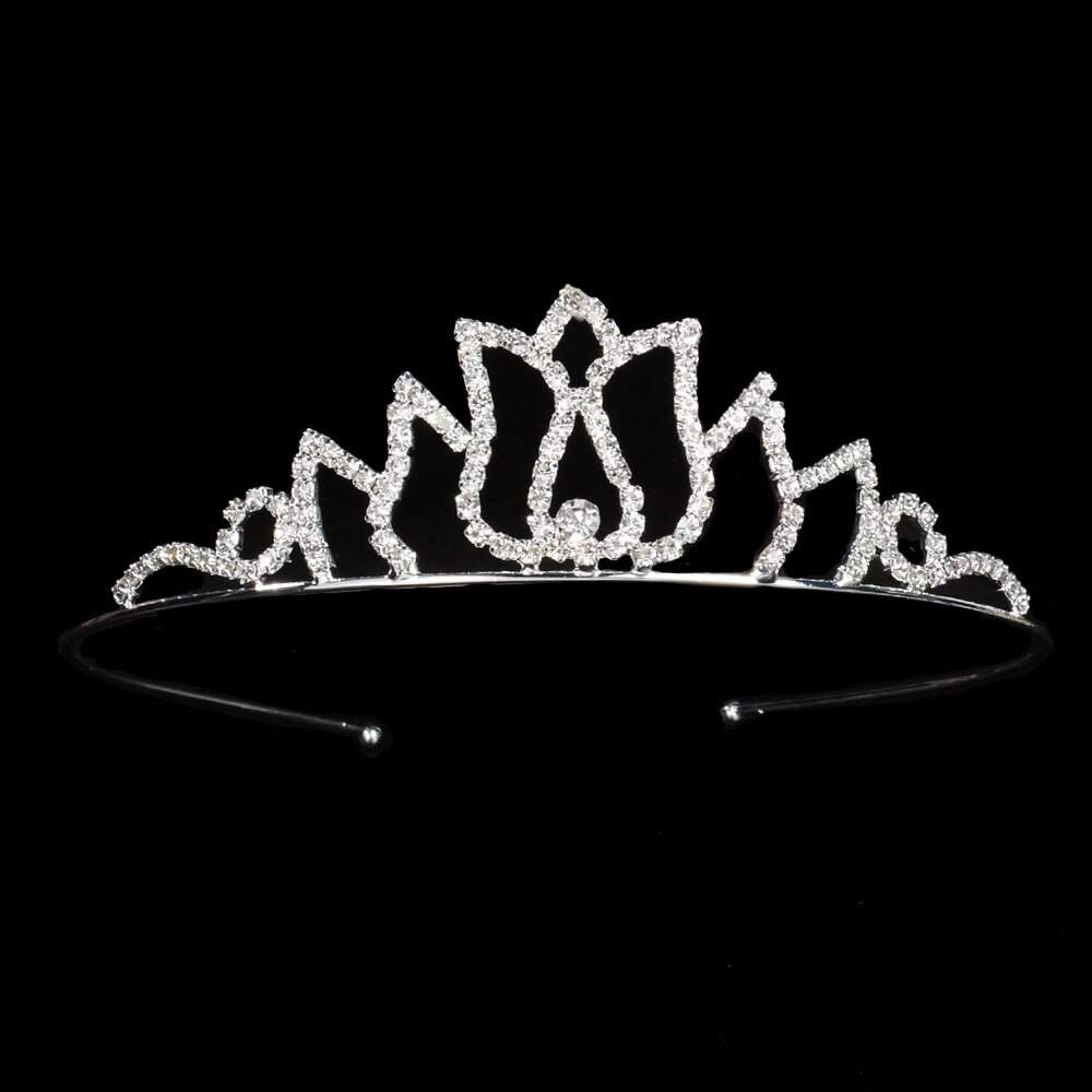 Tiara księżniczki czerwona niebieska korona panny młodej kwiaty na ślub ślubne na włosy akcesoria dla dzieci biżuteria do włosów Prom Party